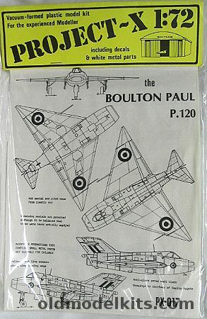 Maintrack 1/72 Boulton Paul P.120, PX-017 plastic model kit